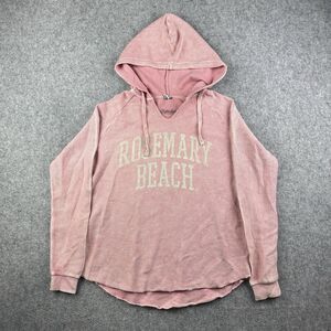 Yesterdays Sportswear Hoodie Womens Small Pink Oversized Knit Rosemary Beach
